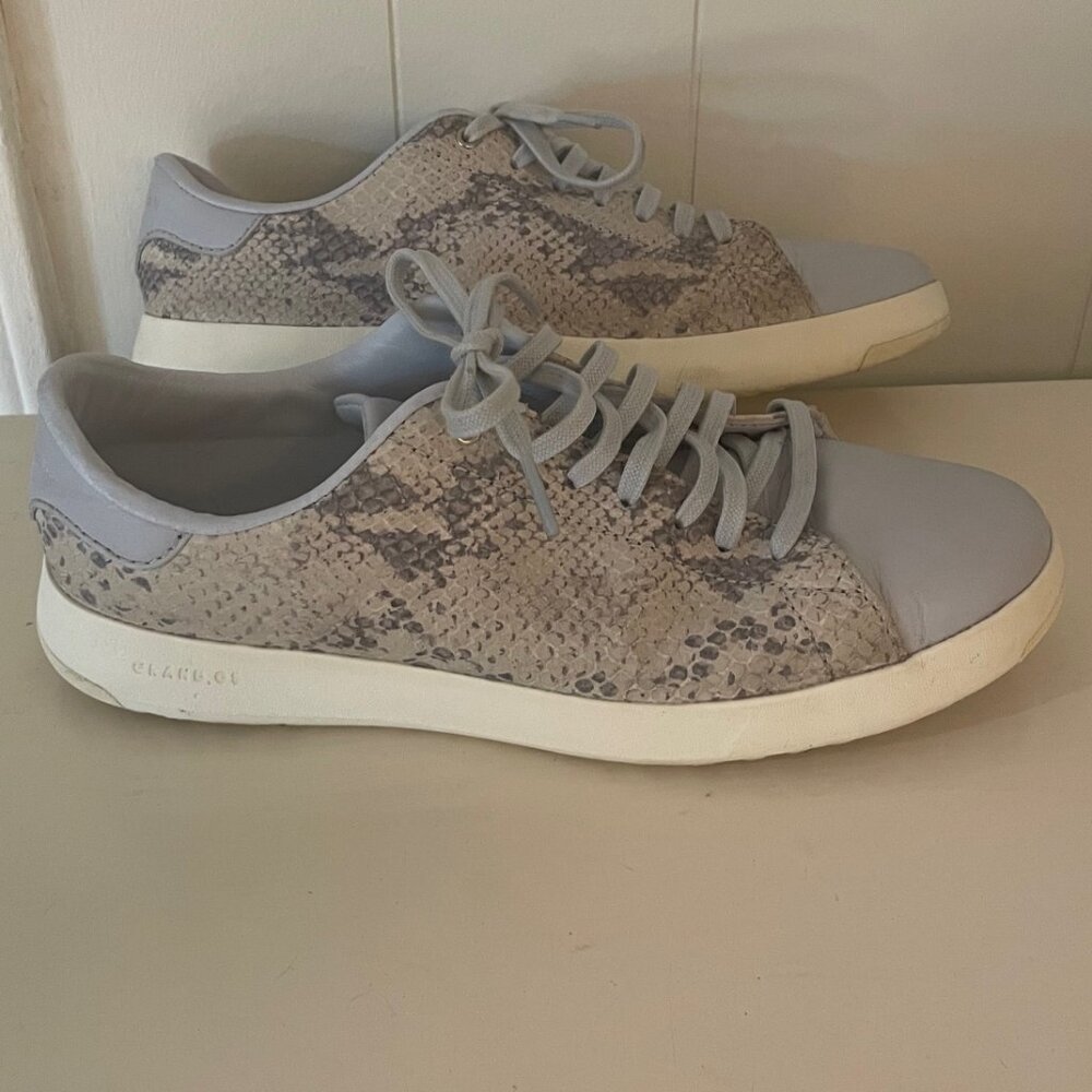 Cole Haan python print blue GrandPro sneaker sz 9B - image 4